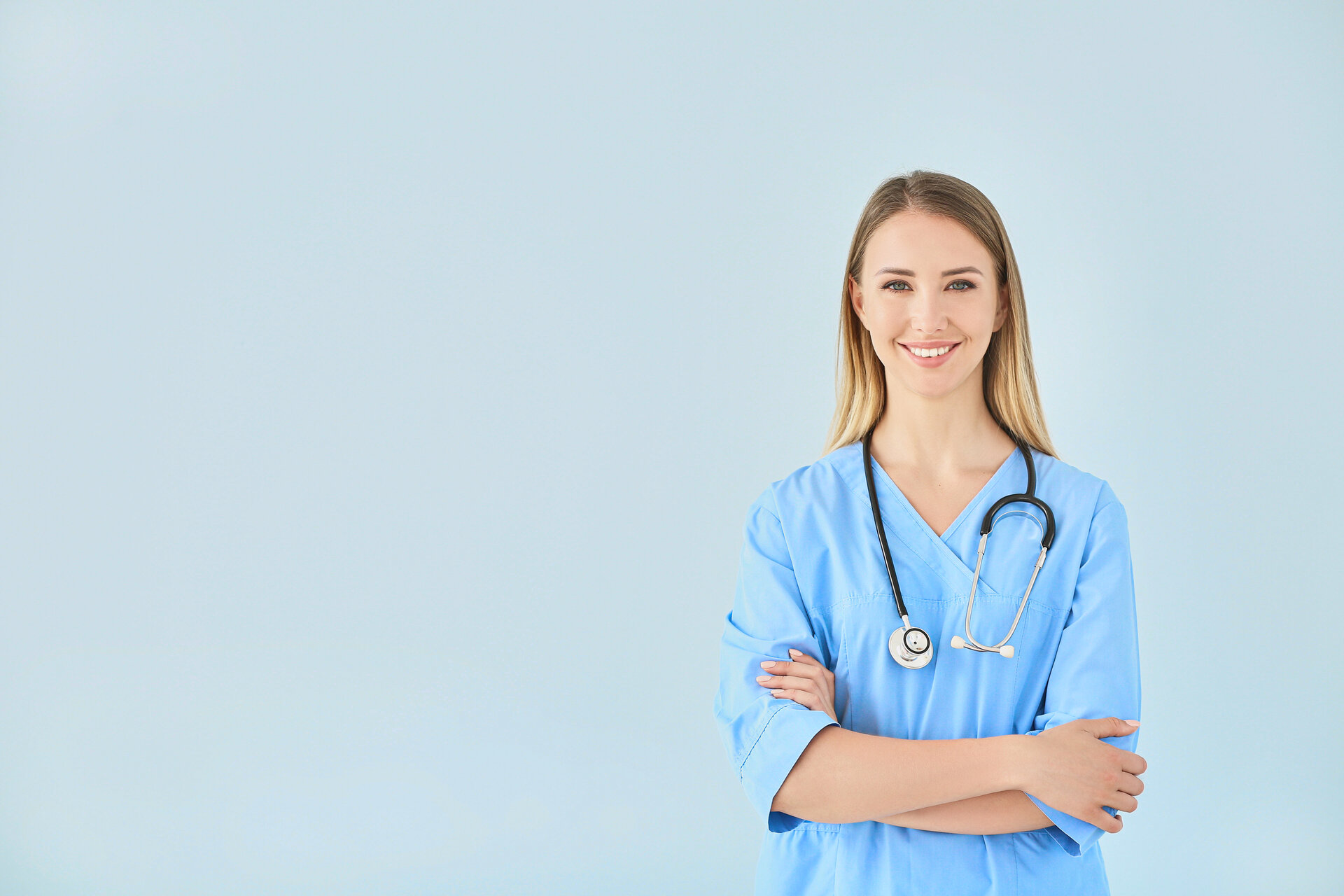 Nurse conducting initial patient assessment at move-in